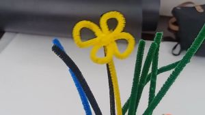 100Pcs DIY Multicolour Fuzzy Wire Twisted Stick Craft Flower Kids Chenille Twist Wire for DIY Flower