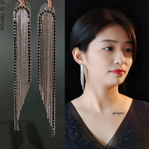Elegant Long Tassel Earrings Womens Fashion Silver Needle Design Fresh out 2024 Trendy Jewelry Accessories Luxury Feel
