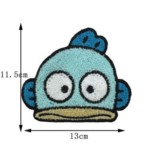 ผ้าเช็ดหน้าปักลายสุนัขสติกเกอร์ตกแต่งกระเป๋าเสื้อผ้าเด็ก ชิ้นส่วนเสริมการเย็บปะติดปะต่อกันและซ่อมแซม ลายสุนัขสติกเกอร์ลายผ้าปะติดปะต่อกัน