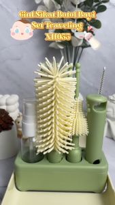 Momosee Sikat Botol Bayi 6 in 1 Set Travelling Sikat Botol Susu Portable Multifungsi BPA Free XH055