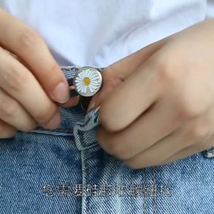 Waist Extension Button Metal Buckle Extender for pants Vintage Style Adjustable Detachable for Jeans Pants