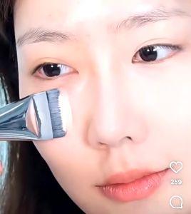 Flat-head Foundation Brush Ultra-thin Traceless Brush Head Foundation Make-Up Brush Mixing Stick Multicolor