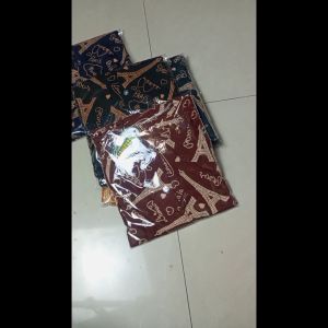 DASTER BATIK KEKINIAN MOTIF PARIS RAYON SANTUNG ADEM KANCING BUSUI
