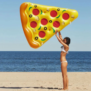 Inflatable Waterbed Floating Pizza Shaped Lounger for Adults And Children Pool Party Water Toy Inflatable Swimming Equipment