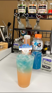 DIY Cocktail Kit - Heart of the Ocean Vodka Cocktail Set | Home Bartender Pack w/ Vodka Grapefruit & Blue Drink Cups