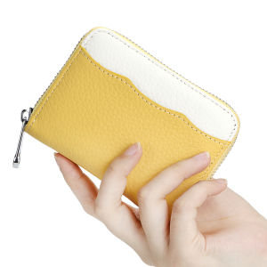 Royal Bagger RFID Blocking Short Wallets Genuine Leather Coin Purse Fashion Casual Card Holders for Women 1844