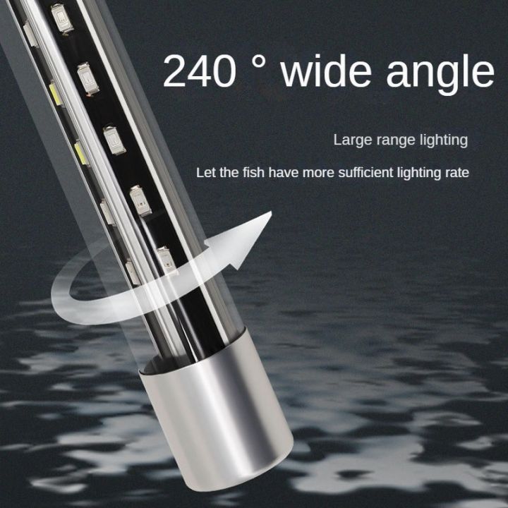 Full spectrum diving light/fish tank light 240 ° ultra wide angle amphibious three color switching for enhanced brightness and color enhancement