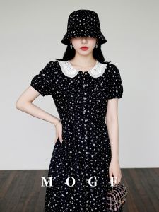 Floral Lace Peter Pan Collar Summer Dress