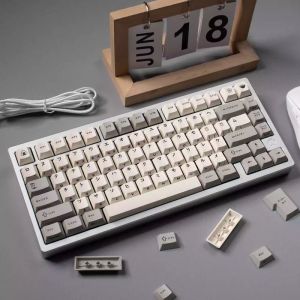 【Keycap only】Retro Nhật Bản Katakana bên khắc Keycaps 144 Phím Cherry hồ sơ PBT thăng hoa tối giản Nhật Bản Keycaps cho công tắc Cherry MX DIY tùy chỉnh Bàn Phím Cơ wooting hi75 vgn98 F99 gmk67 rk8