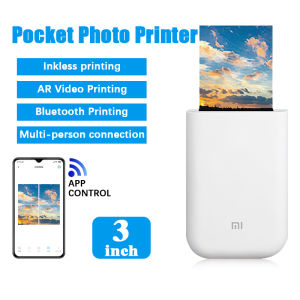 Xiaomi Mi Pocket Photo Printer AR Printer 300DPI Bluetooth Wireless Thermal Printer  Portable Photo DIY Picture Printer 500mAh  Mihome APP Control