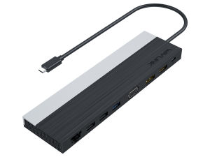 Wavlink USB C 12-In-1 Hub/Chargerหรือเท่นวางมือกับหัวข้อของอะแดปเตอร์ประเภท-C สามจอแสดงผลพอร์ตVGA 100W การชาร์จ PD3.0 (85W สำหรับพีซี) อีเธอเน็ตมิคโโโร มี microSD และการ์ดรีดเดอร์ SD3.5มมแจ็คเสียง 2 USB 3.0และ2พอร์ต USB2.0สำหรับ Windows/Mac และมี อีกมากมาย