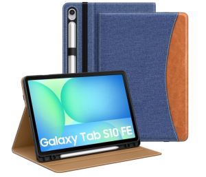 เคส MoKo สำหรับ Samsug Galaxy Tab S10 FE 10.9นิ้ว2025 (SM-X520/SM-X526/SM-X526B) พร้อมด้วยที่วางปากกา S แท็บเคสสำหรับ Galaxy แบบหนังหลายช่อง PU มุมแท็บ S10 FE กับฝาครอบป้องกันสายคล้องมือ