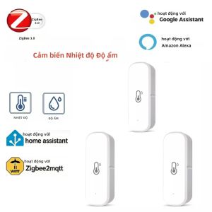 Cảm Biến Độ Ẩm Nhiệt Độ Zigbee 3.0 1-4pc Để Theo Dõi Môi Trường Thời Gian Thực Trong Nhà Với Tính Năng Tự Động Hóa Cảnh Thông Minh Tương Thích Với Alexa Google Assistant
