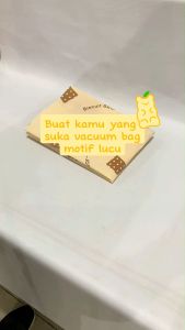 U-Living Set 5 pcs Plastik Vacuum Motif Beruang dan Pompa Elektrik Vacuum Kantong Pakaian Travel Anti-air Dipakai Berulang