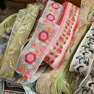 Phụ Kiện Trang Trí DIY Viền Ren Thêu Viền Cửa Sổ Phong Cách Trung Hoa Cổ Áo Vải Thêu Viền Ren Viền Hoa Viền