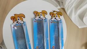 Dog Cat Metal Double Row Teeth Brush Grooming Hair Comb Fur Rake Tool Useful Dog Fur Grooming