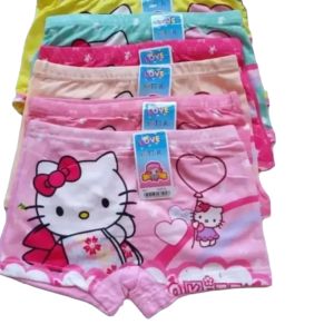 Celana Dalam Boxer Anak Frozen Pony LOL Motif Karakter Bahan Chiffon 6 PCS Set