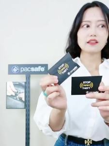 Pacsafe | Waterproof Anti-Skim RFID Blocking Tear-Resistant Thin Aluminum Foil Card Sleeve