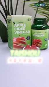 (100% Authentic)TAISHOU APPLE CIDER VINEGAR GUMMY 60Gummies Aid Gut Digestion Support Body Metabolism Antioxidant Sugar-Free