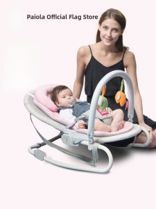 Priori Baby Rocking Chair Infant Soothing Chair Large Size Sleeping Chair Baby Cradle Rocker Comfortable Soft Fabric Childcare