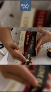 [Cuộn 45m- rộng 25cm] Dây Ruy Băng In Chữ "Love Is Eternal" Dùng Gói Quà Trang Trí...