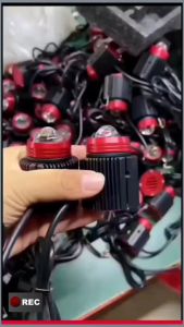 Đèn LED Đèn pha bi cầu thân kim loại chống thấm nước xe mô-tô xe máy