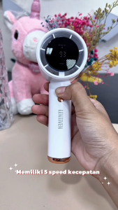 Kipas Angin Turbo Mini Portabel Semi Konduktor Pendingin Genggam Mini Turbo Fan Pendingin Mini Tampilan Digital USB Type C Kipas N68