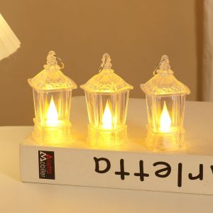 JIASHI ที่ใส่เทียน LED วัสดุ PP แบบใสเหมาะสำหรับโอกาสต่างๆและง่ายต่อการทำความสะอาดทนทานส่องสว่างสวยงามสำหรับงานแต่งงานและวันหยุด