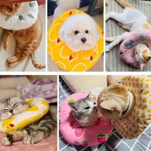 Selected Elastic Soft Cotton Elizabeth Ring Anti Lick Pet Collar Pet Cotton Ring Cat Ring