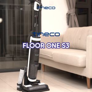 Máy hút bụi Tineco Floor One S3 - Hút bụi và lau sàn -Tặng kèm nước lau sàn Tineco 330ml - Tự động giặt giẻ - Xử lý khô hoặc ướt - Bản Quốc Tế