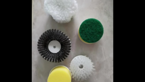 Electric Cleaning Brush 5 Brush Heads Portable Electric Spin Scrubber USB Rechargeable 360° Power Scrubber Cordless Handheld Electric Cleaning Brush for Kitchen/Bathroom/Dish/Car/Shoe/Glass