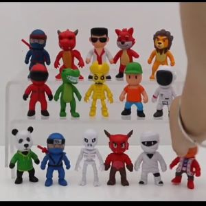 Mainan STUMBLE GUYS set isi 8 pcs Miniatur Topper Kue Pajangan Mainan Action Figure Stamble
