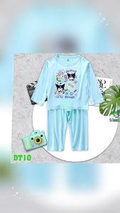 Bộ đồ dài tayquần dài bộ thu đông bé trai bé gái hình in kuromi cho bé từ 6kg-30kg.DT10