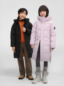 BOSIDENG | Winter New Thickened Warm Long Down Jacket For Medium To Large Children With Hood