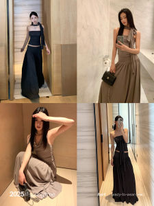 Bộ Váy Hai Mảnh Dệt Kim Sunoneone Dành Cho Nữ Mùa Xuân Phong Cách Hàn Quốc Thiết Kế Đa Năng Thường Ngày Váy Nửa Vai