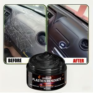 Automobile plastic repair paste - Restores black luster removes fading and scratches for automobile interior repair