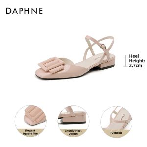Daphne | Low Heel French Style Summer Sandals