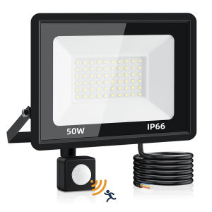 LED Floodlight PIR Motion Sensor Outdoor Light 20W 30W 50W 100W  200W AC220V Waterproof Outdoor Projector Spotlight For Garden