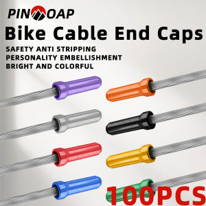 PINMOAP 100PCS Bicycle End Caps Brake Cable End Sleeves Gear Cable End Caps Bicycle Line Pipeline Tail Cap And Inner Line Cover