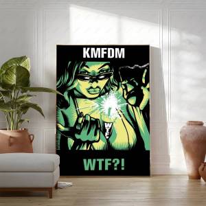 Bandai | Hot K-Kmfdm Band Poster Removable Wall Sticker Self Adhesive Art Mural Home Office Living Room Dining Room Wall Decor