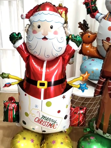 Christmas Party Balloon Set Xmas Decoration Belon Krismas Hiasan Rumah Idea Deco Murah Santa Claus