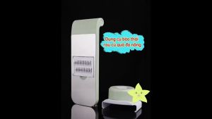 Bộ dụng cụ nạo bào sợi cắt lát rau củ quả đa năng kháng khuẩn kèm rổ 5 in 1 bảo vệ tay nhỏ gọn tiện ích N073