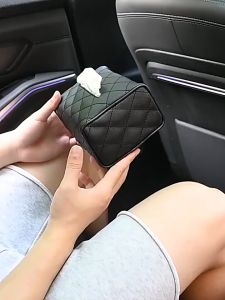 【Flash sale】 Tissue Cover Car Box Cartoon Cute Influencer Seat Hanging Sun Visor Multifunctional Accessories