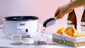 Máy rang hạt cà phê và các loại hạt tự động thương hiệu Pháp cao cấp RAF R.15601 - Công suất 800W - Bảo Hành 1 Năm