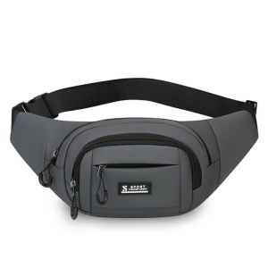 Mens Multi-Compartments Waist Bag Waterproof with Practical and Waterproof Design