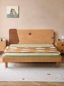 WEISHA | Cartoon Wooden Childrens Bed