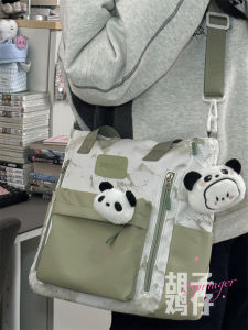 New Chinese Retro Style Messenger Bag Young Adult Handbag Female High School Junior High School Student Class Bag Large Capacity Shoulder Bag