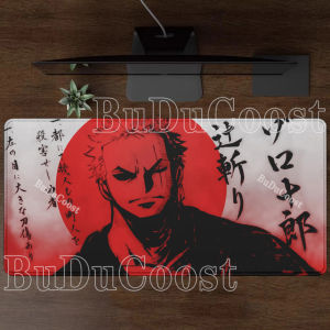 Bandai | Luffy Roronoa Zoro One Piece Gaming XXL Mouse Pad Gamer anime HD printing Mousepad PC Keyboard overlock Non-Slip Office Desk Mat