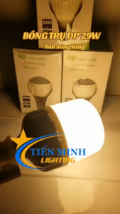 [XẢ HÀNG] Bóng Trụ (28W) sáng vàng & Bóng búp tròn (15W) sáng vàng dùng đui E27
