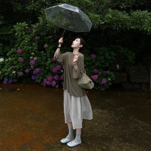 VKSOD | Lazy Style Comfortable Loose Top and Skirt Set